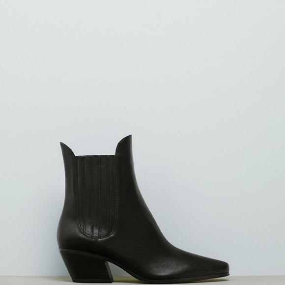 Women’s cowboy split leather ankle boot - Picture 1 of 11